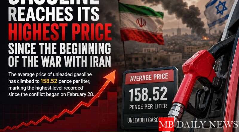 Gasoline Reaches Its Highest Price Since the Beginning of the War With Iran