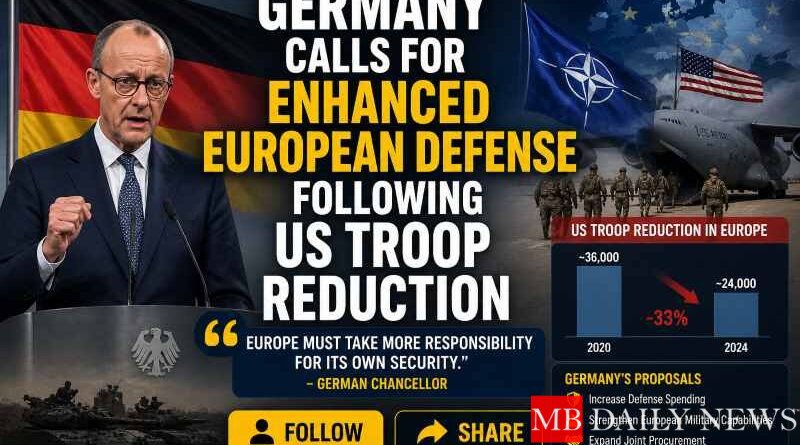 Germany Calls for Enhanced European Defense Following US Troop Reduction