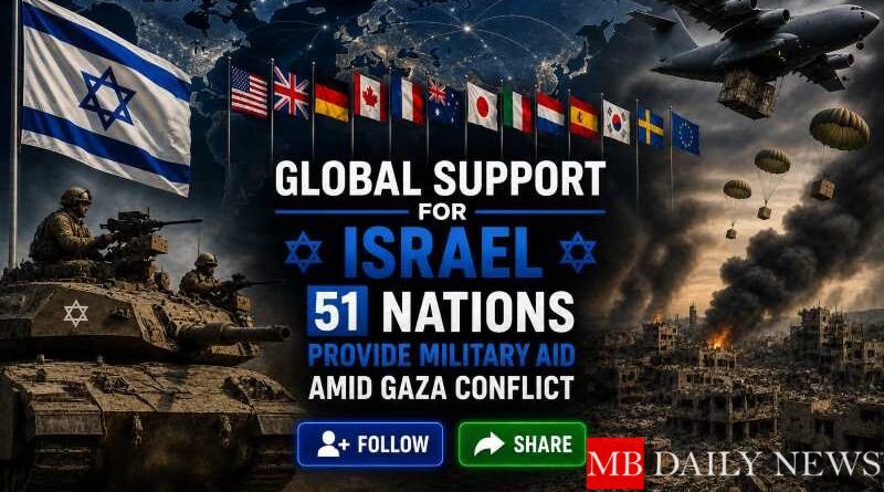 Global Support for Israel: 51 Nations Provide Military Aid Amid Gaza Conflict