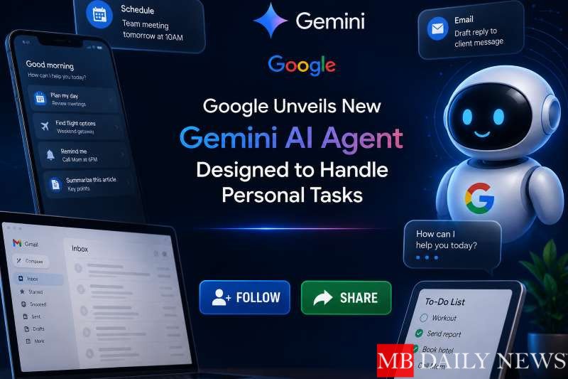 Google Unveils New Gemini AI Agent Designed to Handle Personal Tasks