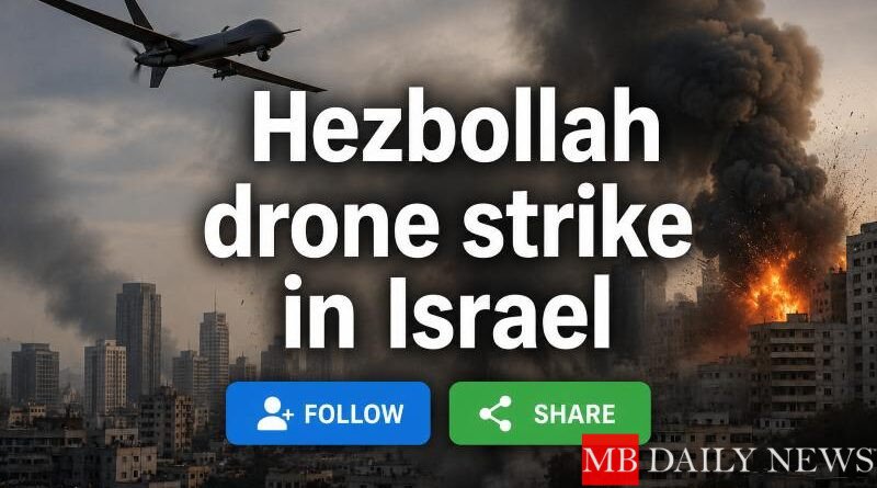 Hezbollah drone strike in Israel