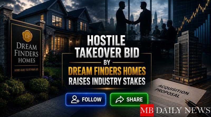 Hostile Takeover Bid by Dream Finders Homes Raises Industry Stakes