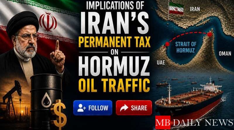 Implications of Iran's Permanent Tax on Hormuz Oil Traffic