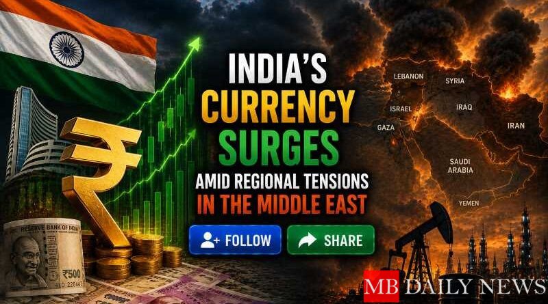 India's Currency Surges Amid Regional Tensions in the Middle East