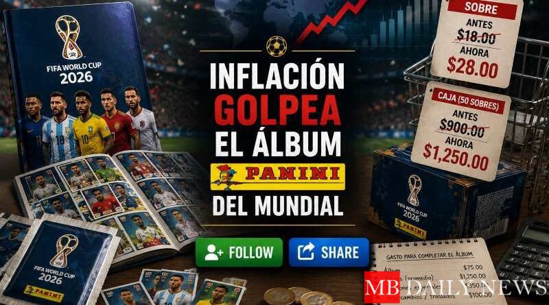 Inflación golpea el álbum Panini del Mundial