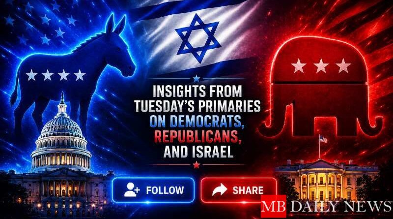 Insights from Tuesday's Primaries on Democrats, Republicans, and Israel