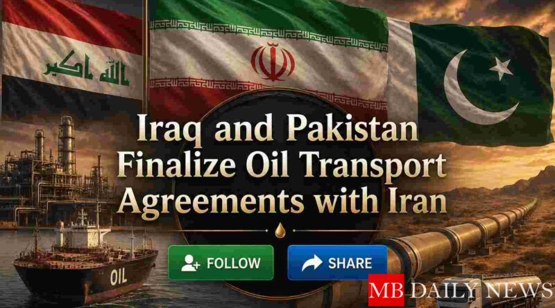 Iraq and Pakistan Finalize Oil Transport Agreements with Iran