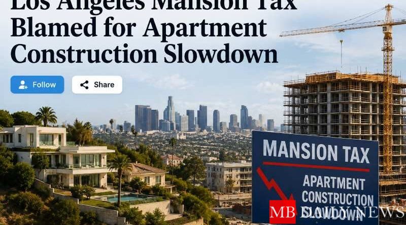 Los Angeles Mansion Tax Blamed for Apartment Construction Slowdown