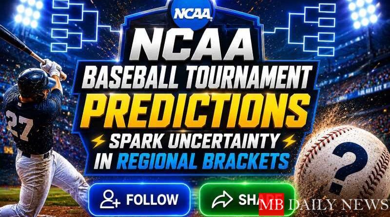 NCAA Baseball Tournament Predictions Spark Uncertainty in Regional Brackets