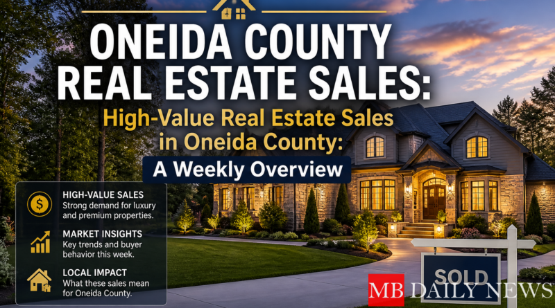 Oneida County real estate sales: High-Value Real Estate Sales in Oneida County: A Weekly Overview