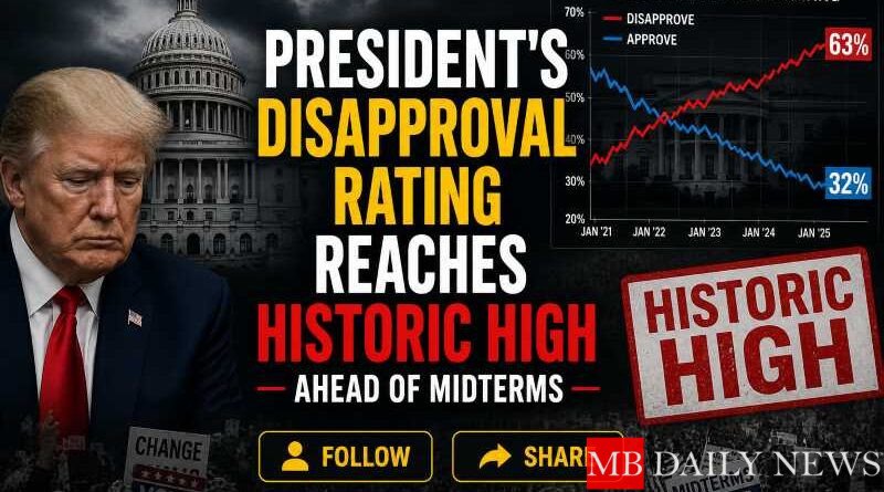 President's Disapproval Rating Reaches Historic High Ahead of Midterms