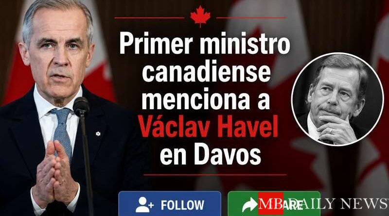 Primer ministro canadiense menciona a Václav Havel en Davos