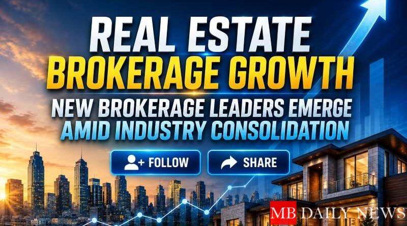 Real estate brokerage growth: New Brokerage Leaders Emerge Amid Industry Consolidation