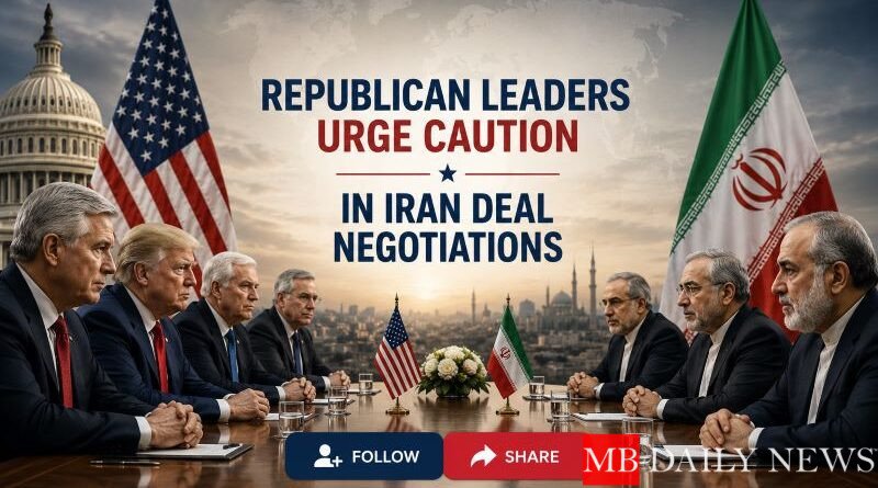 Republican Leaders Urge Caution in Iran Deal Negotiations