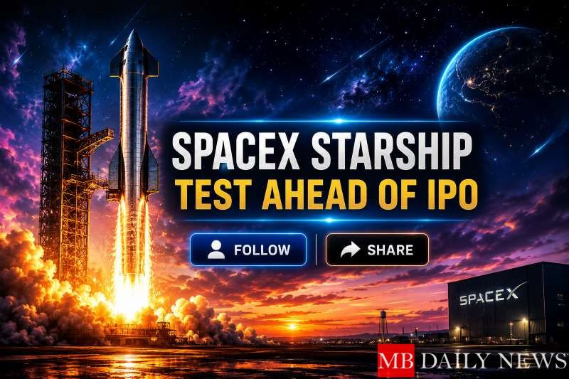SpaceX Starship Test Ahead of IPO