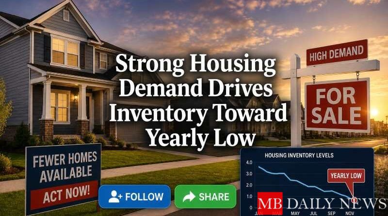Strong Housing Demand Drives Inventory Toward Yearly Low