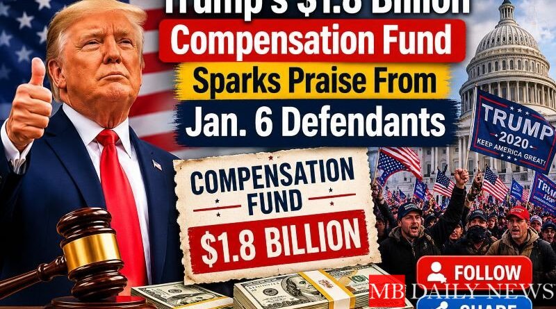 Trump’s $1.8 Billion Compensation Fund Sparks Praise From Jan. 6 Defendants