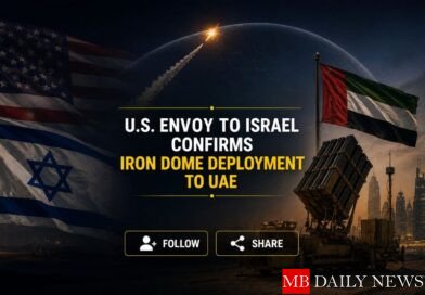 U.S. Envoy to Israel Confirms Iron Dome Deployment to UAE