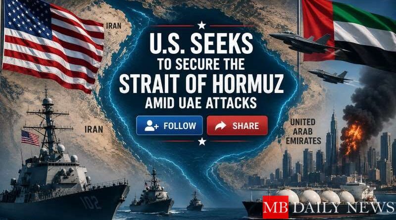 U.S. Seeks to Secure the Strait of Hormuz Amid UAE Attacks