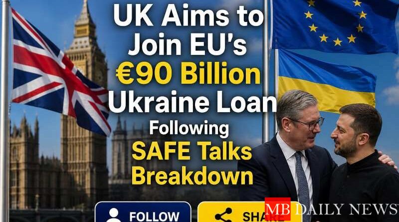 UK Aims to Join EU's €90 Billion Ukraine Loan Following SAFE Talks Breakdown