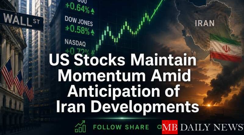 US Stocks Maintain Momentum Amid Anticipation of Iran Developments