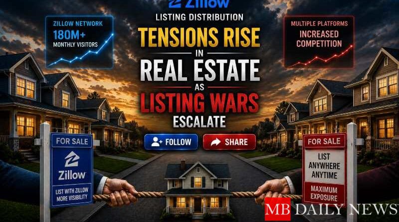 Zillow listing distribution: Tensions Rise in Real Estate as Listing Wars Escalate