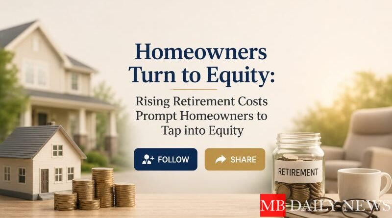 homeowners turn to equity: Rising Retirement Costs Prompt Homeowners to Tap into Equity