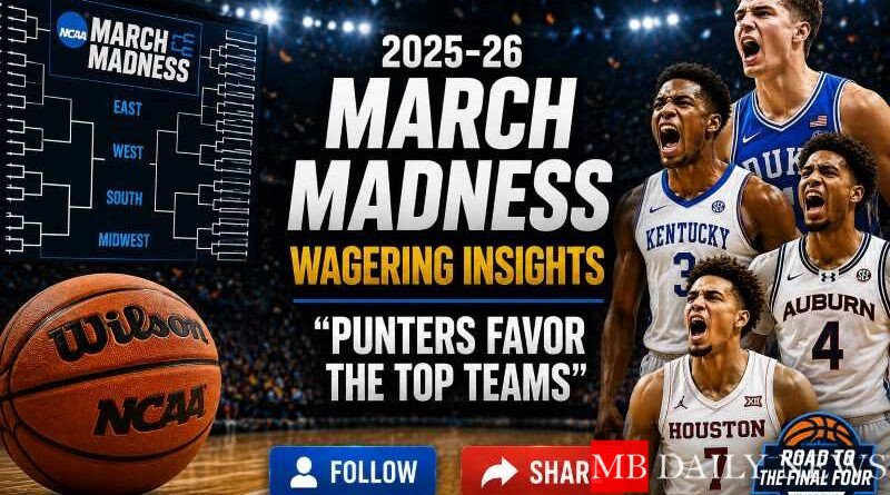 2025-26 March Madness Wagering Insights: 'Punters Favor the Top Teams'
