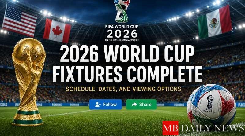 2026 World Cup Fixtures Complete Schedule, Dates, and Viewing Options