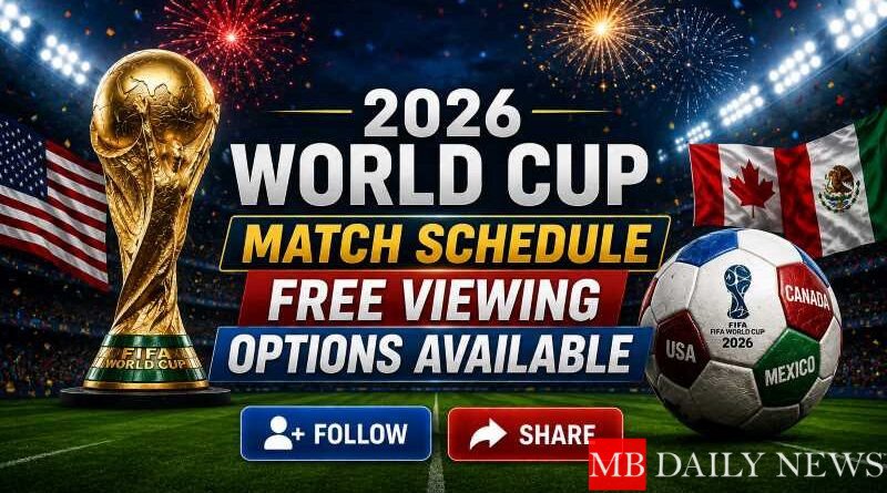 2026 World Cup Match Schedule: Free Viewing Options Available
