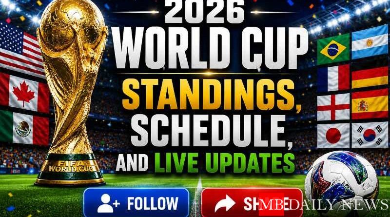 2026 World Cup Standings, Schedule, and Live Updates