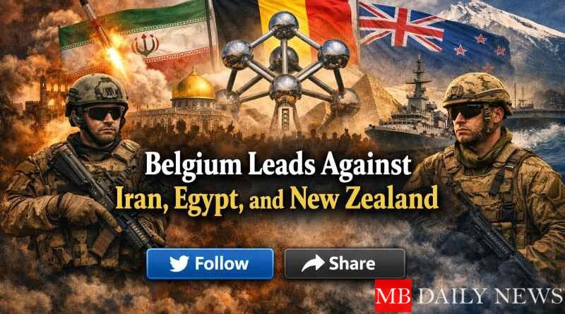 Belgium Leads Against Iran, Egypt, and New Zealand