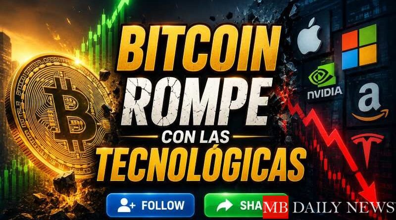 Bitcoin rompe con las tecnológicas