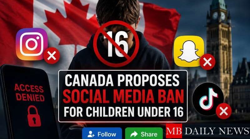 Canada Proposes Social Media Ban for Children Under 16