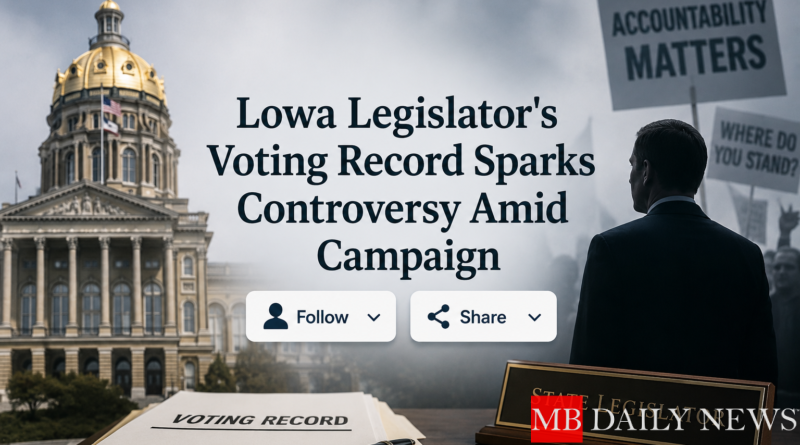 Lowa Legislator's Voting Record Sparks Controversy Amid Campaign