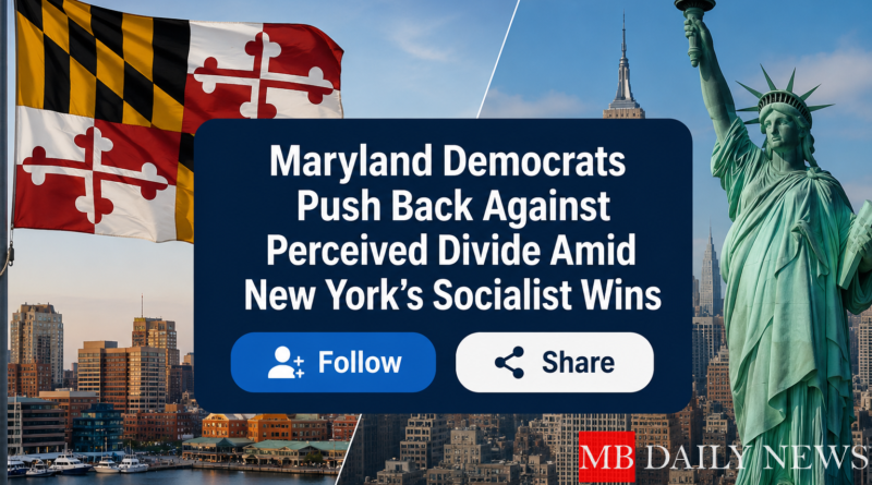Maryland Democrats Push Back Against Perceived Divide Amid New York's Socialist Wins