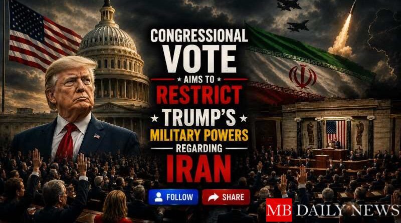 Congressional Vote Aims to Restrict Trump's Military Powers Regarding Iran