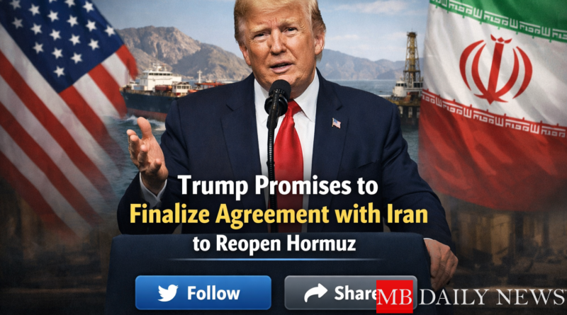 Trump Promises to Finalize Agreement with Iran to Reopen Hormuz