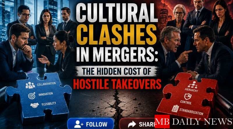 Cultural Clashes in Mergers: The Hidden Cost of Hostile Takeovers
