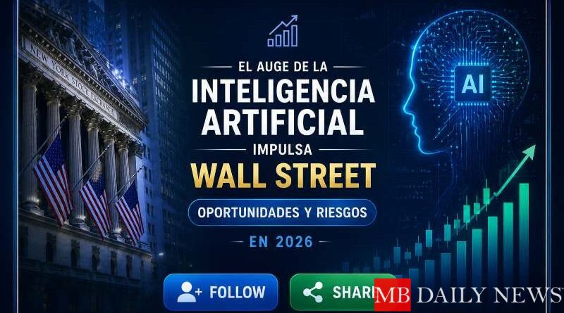 El auge de la inteligencia artificial impulsa Wall Street: oportunidades y riesgos en 2026