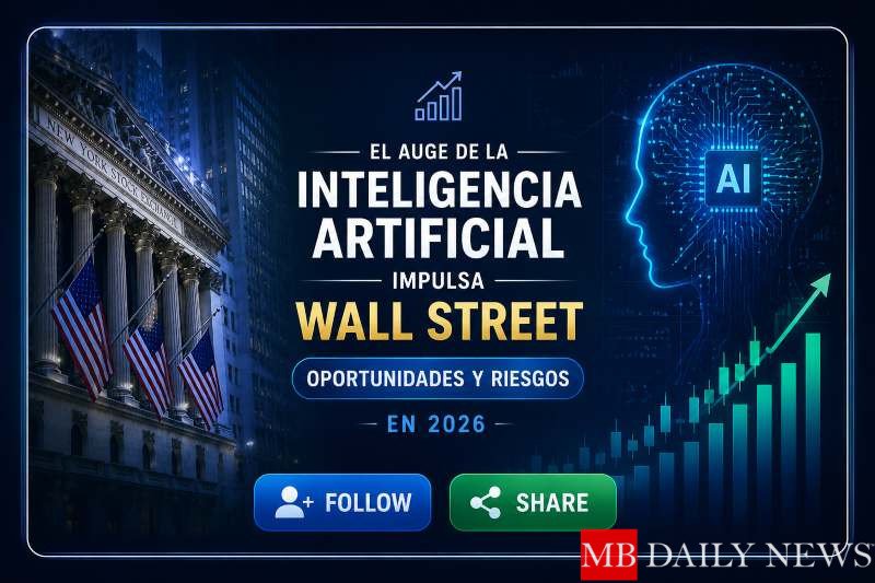 El auge de la inteligencia artificial impulsa Wall Street: oportunidades y riesgos en 2026