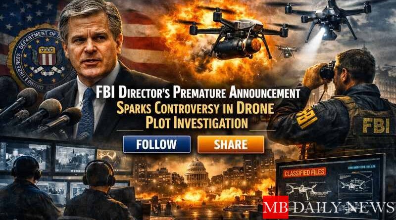 FBI Director's Premature Announcement Sparks Controversy in Drone Plot Investigation