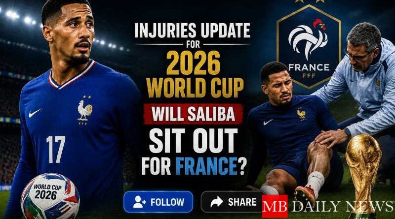 Injuries Update for 2026 World Cup: Will Saliba Sit Out for France?