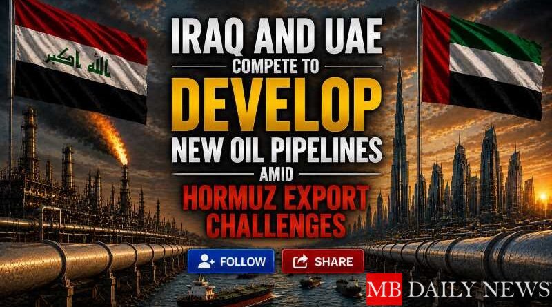 Iraq and UAE Compete to Develop New Oil Pipelines Amid Hormuz Export Challenges