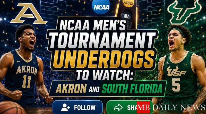 NCAA Men's Tournament Underdogs to Watch: Akron and South Florida