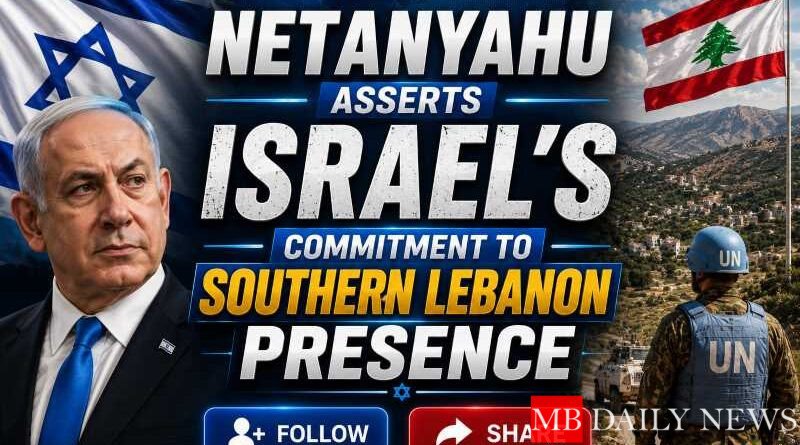 Netanyahu Asserts Israel's Commitment to Southern Lebanon Presence