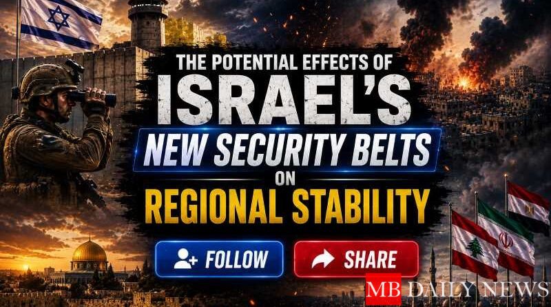 The Potential Effects of Israel's New Security Belts on Regional Stability