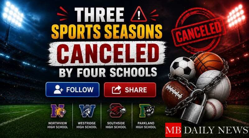 Three Sports Seasons Canceled by Four Schools