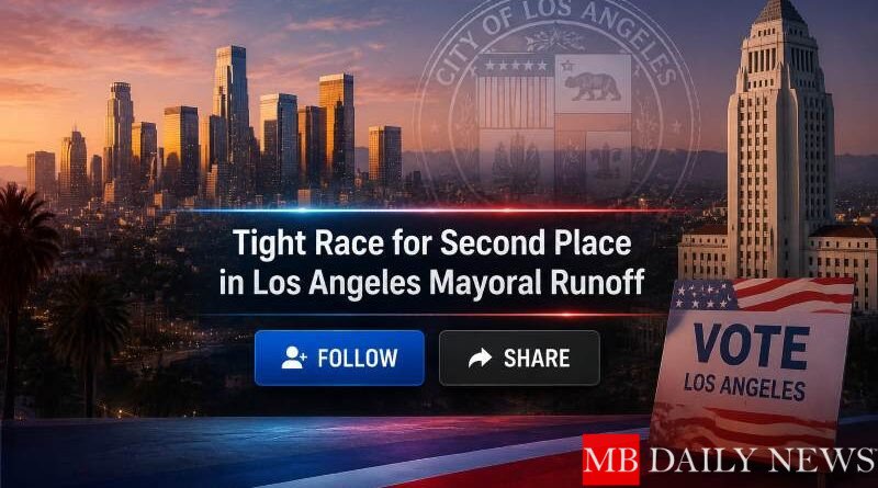 Tight Race for Second Place in Los Angeles Mayoral Runoff