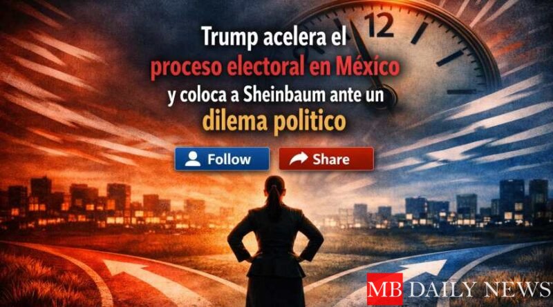 Trump acelera el calendario electoral en México y coloca a Sheinbaum ante un dilema político